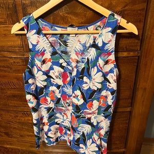 J crew size 8 floral shirt